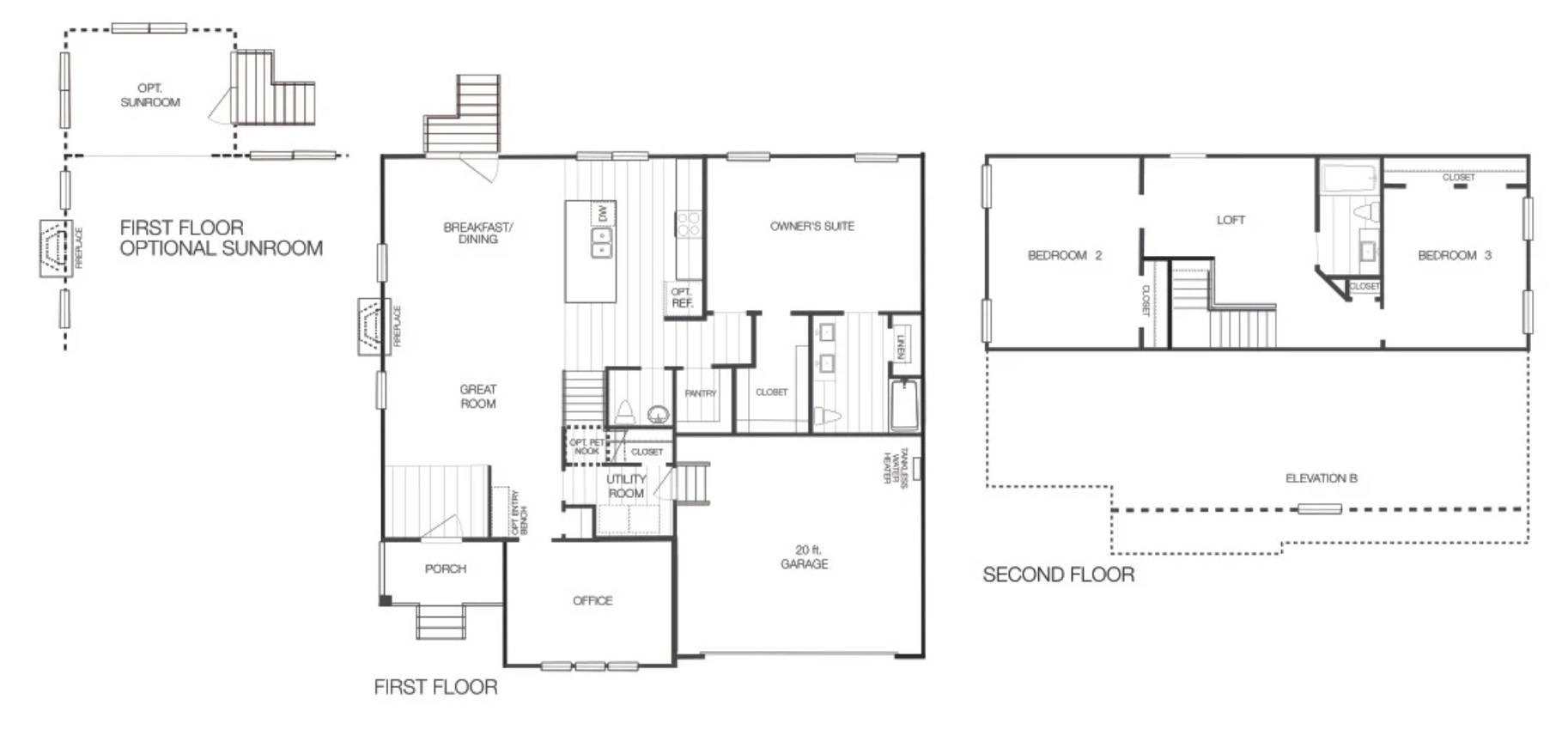 Juniper lot 13 section 6 floor plan of a new home for sale in Castleton community by Boyd Homes.